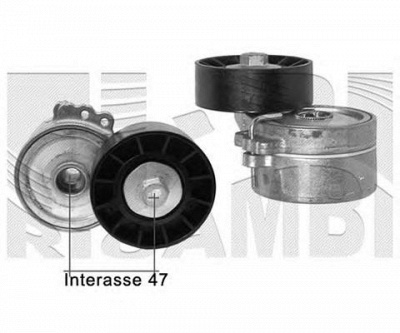 KM INTERNATIONAL fi12580 -  Натяжитель ремня, клиновой зубча